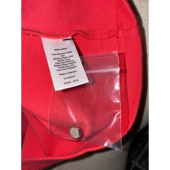 Talbots Keyhole Sheath Midi Dress Coral - Size Small Petite - OB - Picture 7 of 12